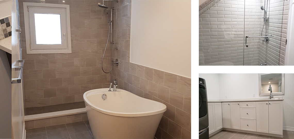 finished renovated bathrooms in Ottawa