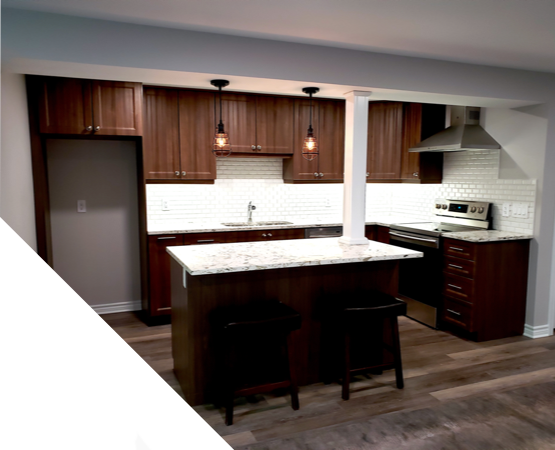 newly renovated kitchen in Ottawa by First Place Renovations