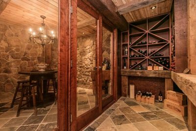 beautiful newly renovated wine cellar by First Place Renovations in Ottawa